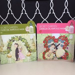 2 sheet masks secret garden